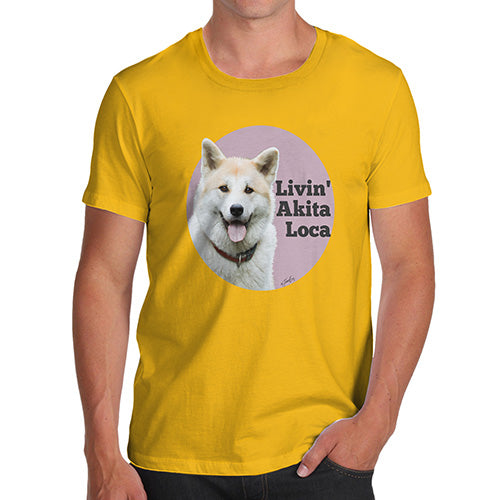 Livin' Akita Loca Men's T-Shirt