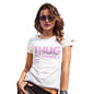 Novelty T Shirt Christmas Thug Grandma Women's T-Shirt Small White