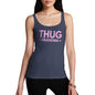 Funny Sarcasm Tank Top Thug Grandma Women's Tank Top X-Large Navy