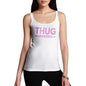 Novelty Tank Top Christmas Thug Grandma Women's Tank Top Large White