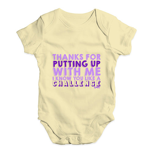 You Like A Challenge Baby Unisex Baby Grow Bodysuit