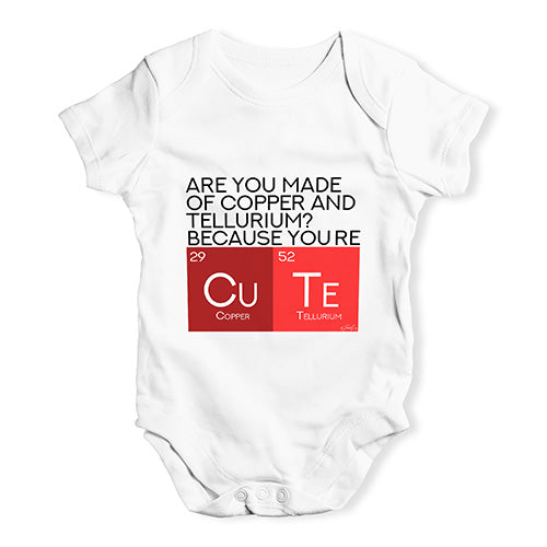 Are You Made Of Copper And Tellurium? Baby Unisex Baby Grow Bodysuit