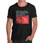 Funny Gifts For Men Are You Made Of Copper And Tellurium? Men's T-Shirt Medium Black