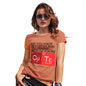 Funny T Shirts For Women Are You Made Of Copper And Tellurium? Women's T-Shirt Small Orange