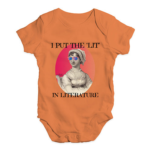 I Put The Lit In Literature Baby Unisex Baby Grow Bodysuit