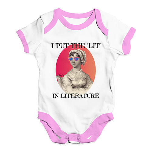 I Put The Lit In Literature Baby Unisex Baby Grow Bodysuit