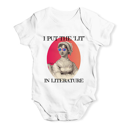 I Put The Lit In Literature Baby Unisex Baby Grow Bodysuit