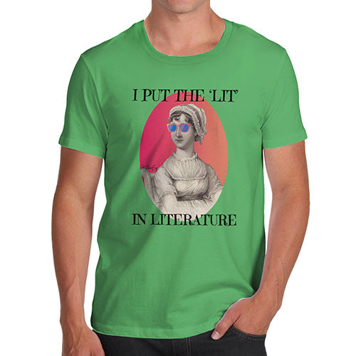 I Put The Lit In Literature Men's T-Shirt