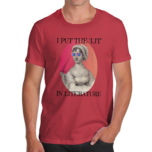 I Put The Lit In Literature Men's T-Shirt