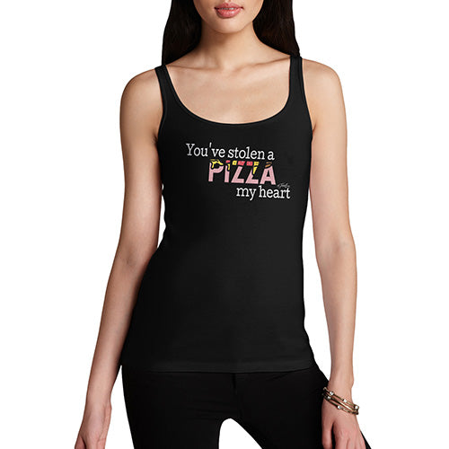 Funny Tank Tops For Women You've Stolen A Pizza My Heart Women's Tank Top Large Black