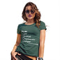 Novelty Tshirts Women Please Tick Accordingly Women's T-Shirt Large Bottle Green