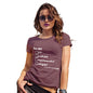 Novelty Tshirts Women Please Tick Accordingly Women's T-Shirt X-Large Burgundy