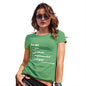 Funny Sarcasm T Shirt Please Tick Accordingly Women's T-Shirt Medium Green