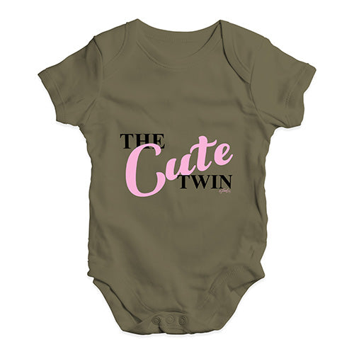 The Cute Twin Baby Unisex Baby Grow Bodysuit