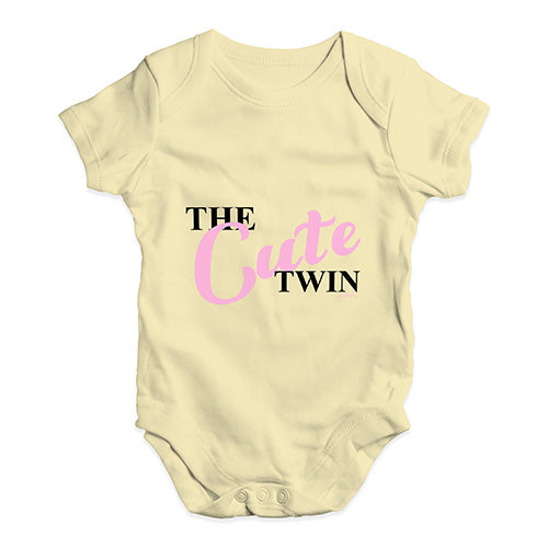 The Cute Twin Baby Unisex Baby Grow Bodysuit