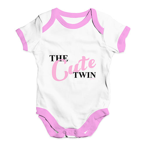 The Cute Twin Baby Unisex Baby Grow Bodysuit