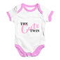 The Cute Twin Baby Unisex Baby Grow Bodysuit