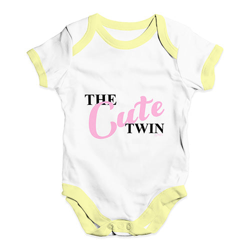 The Cute Twin Baby Unisex Baby Grow Bodysuit