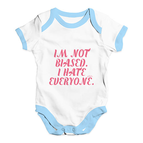 I'm Not Biased I Hate Everyone Baby Unisex Baby Grow Bodysuit