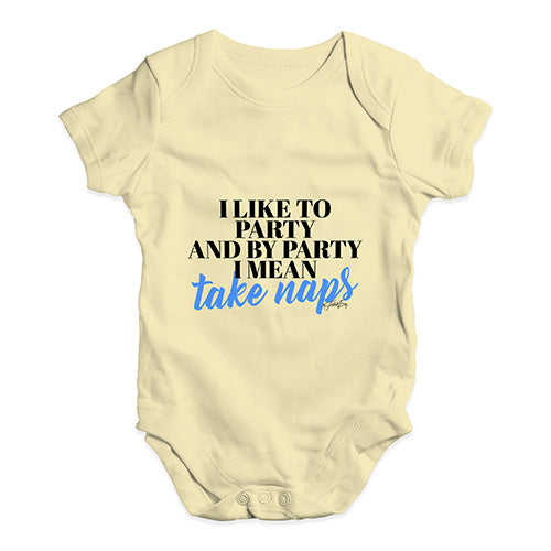 I Like To Take Naps Baby Unisex Baby Grow Bodysuit