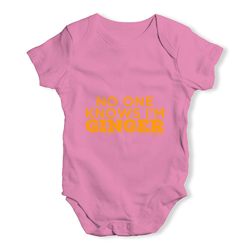 No One Knows I'm Ginger Baby Unisex Baby Grow Bodysuit
