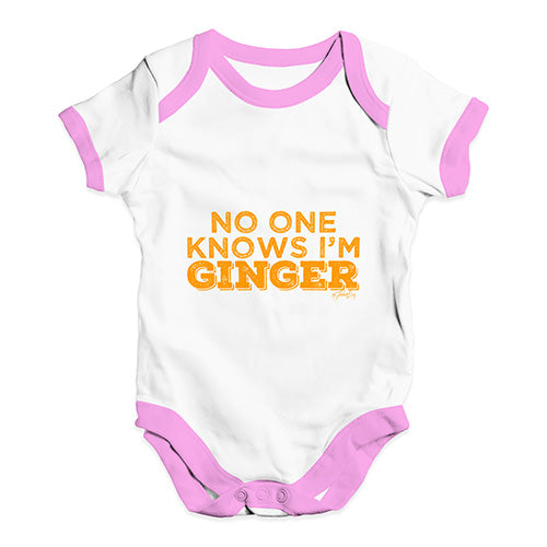 No One Knows I'm Ginger Baby Unisex Baby Grow Bodysuit