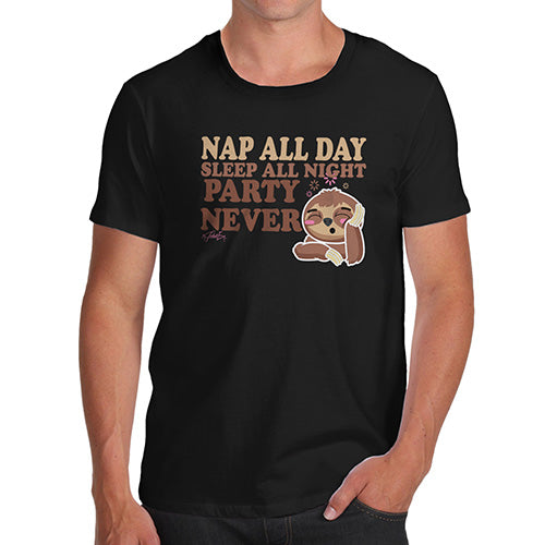 Nap All Day Party Never Men's T-Shirt