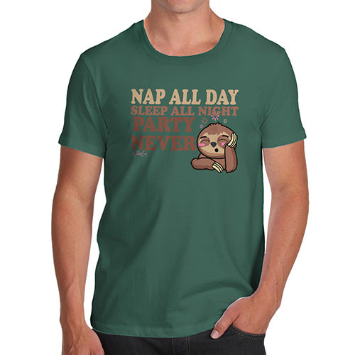 Nap All Day Party Never Men's T-Shirt