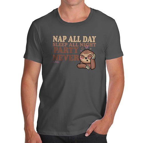 Nap All Day Party Never Men's T-Shirt