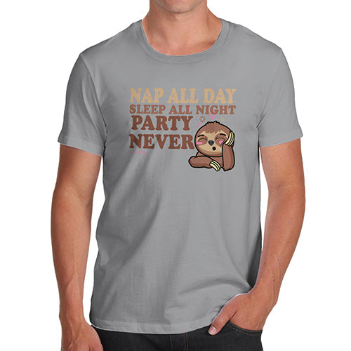 Nap All Day Party Never Men's T-Shirt