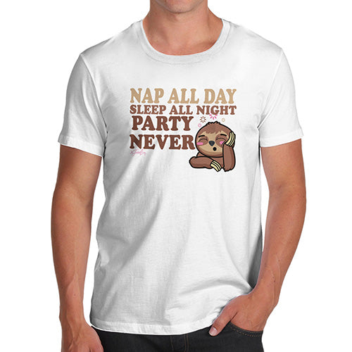 Nap All Day Party Never Men's T-Shirt