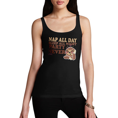 Nap All Day Party Never Women's Tank Top