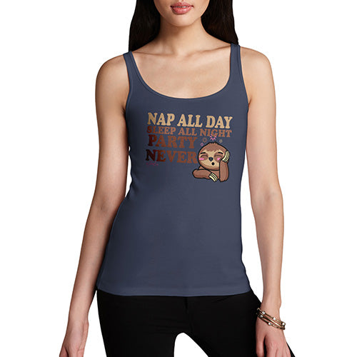 Nap All Day Party Never Women's Tank Top