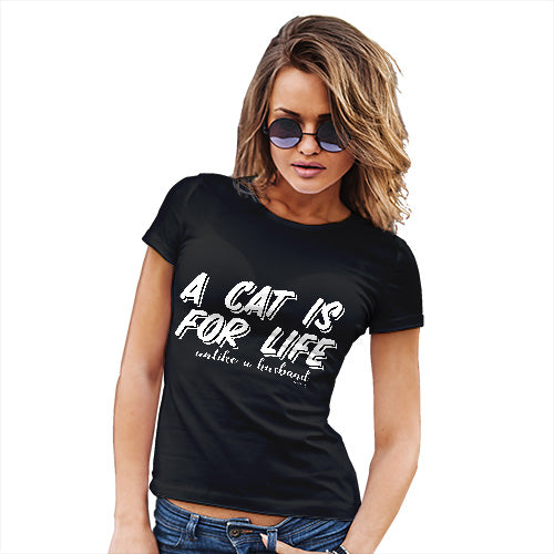 A Cat Is For Life Husband Women's T-Shirt 