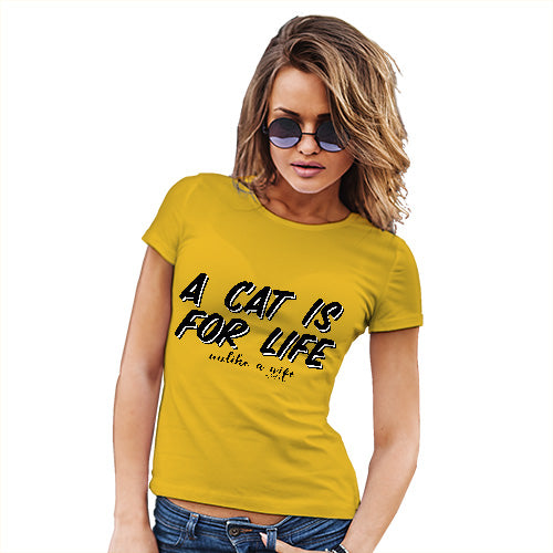 A Cat Is For Life Wife Women's T-Shirt 