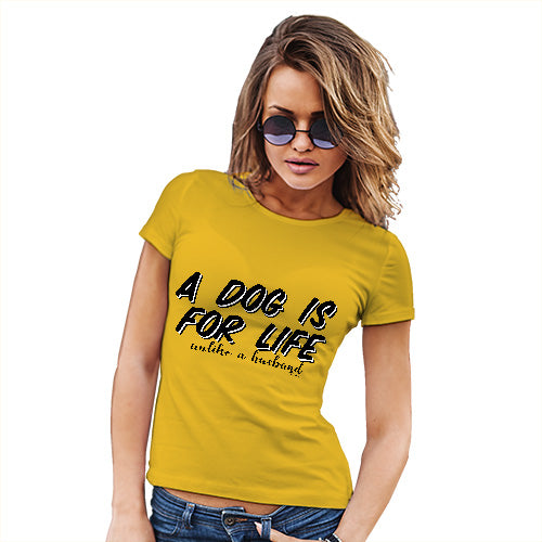 A Dog Is For Life Husband Women's T-Shirt 