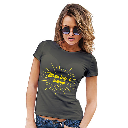 Brewing A Bump Women's T-Shirt 