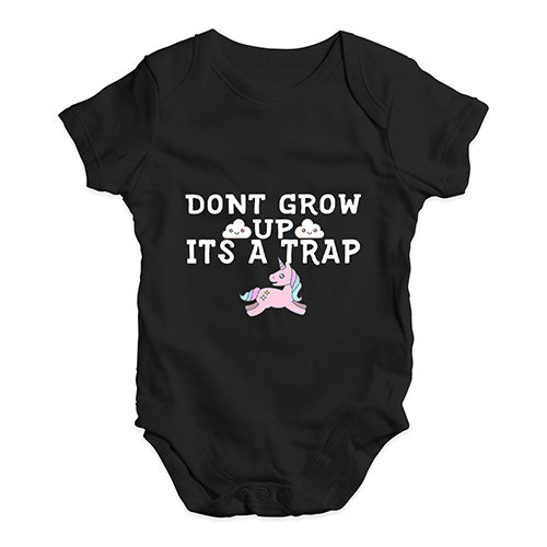 It's A Trap Unicorn Baby Unisex Baby Grow Bodysuit