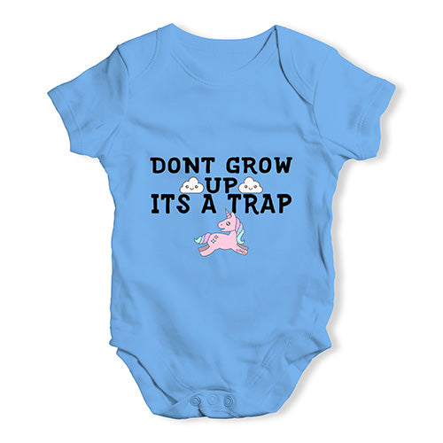 It's A Trap Unicorn Baby Unisex Baby Grow Bodysuit