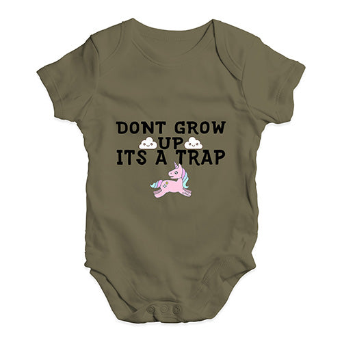 It's A Trap Unicorn Baby Unisex Baby Grow Bodysuit