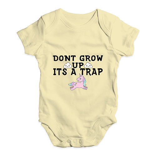 It's A Trap Unicorn Baby Unisex Baby Grow Bodysuit