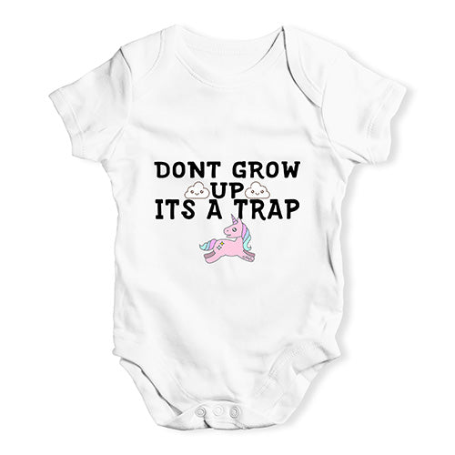 It's A Trap Unicorn Baby Unisex Baby Grow Bodysuit