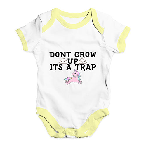 It's A Trap Unicorn Baby Unisex Baby Grow Bodysuit