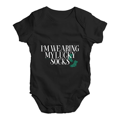 I'm Wearing My Lucky Socks Baby Unisex Baby Grow Bodysuit