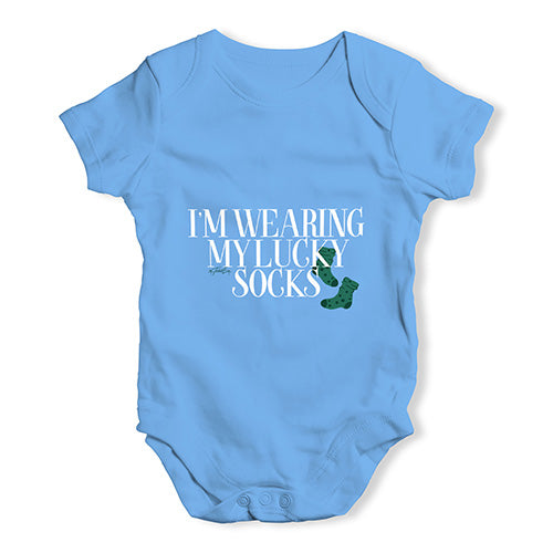 I'm Wearing My Lucky Socks Baby Unisex Baby Grow Bodysuit