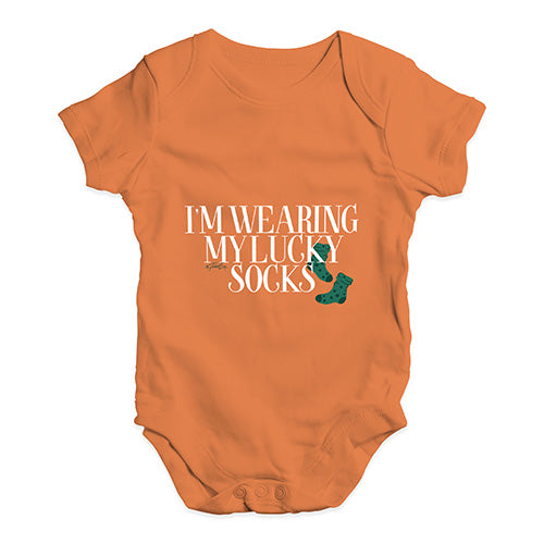 I'm Wearing My Lucky Socks Baby Unisex Baby Grow Bodysuit