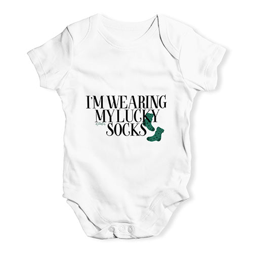 I'm Wearing My Lucky Socks Baby Unisex Baby Grow Bodysuit