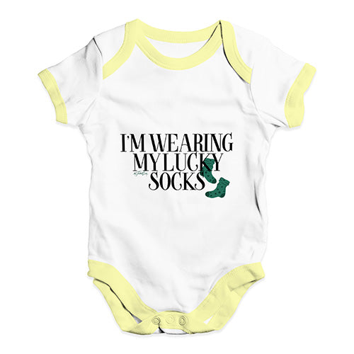 I'm Wearing My Lucky Socks Baby Unisex Baby Grow Bodysuit