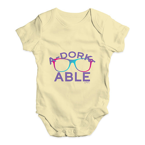 A-Dorkable Baby Unisex Baby Grow Bodysuit