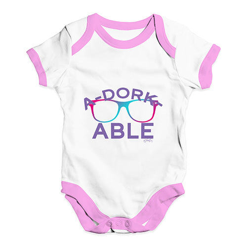 A-Dorkable Baby Unisex Baby Grow Bodysuit